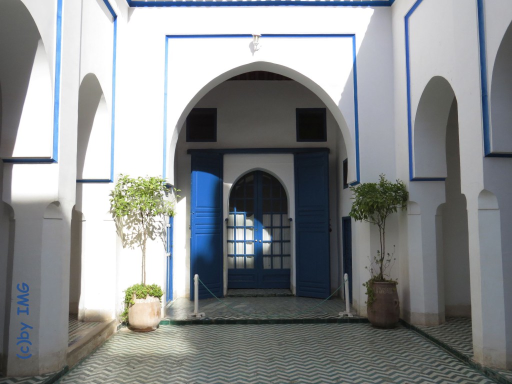 bahia palast tor marrakesch
