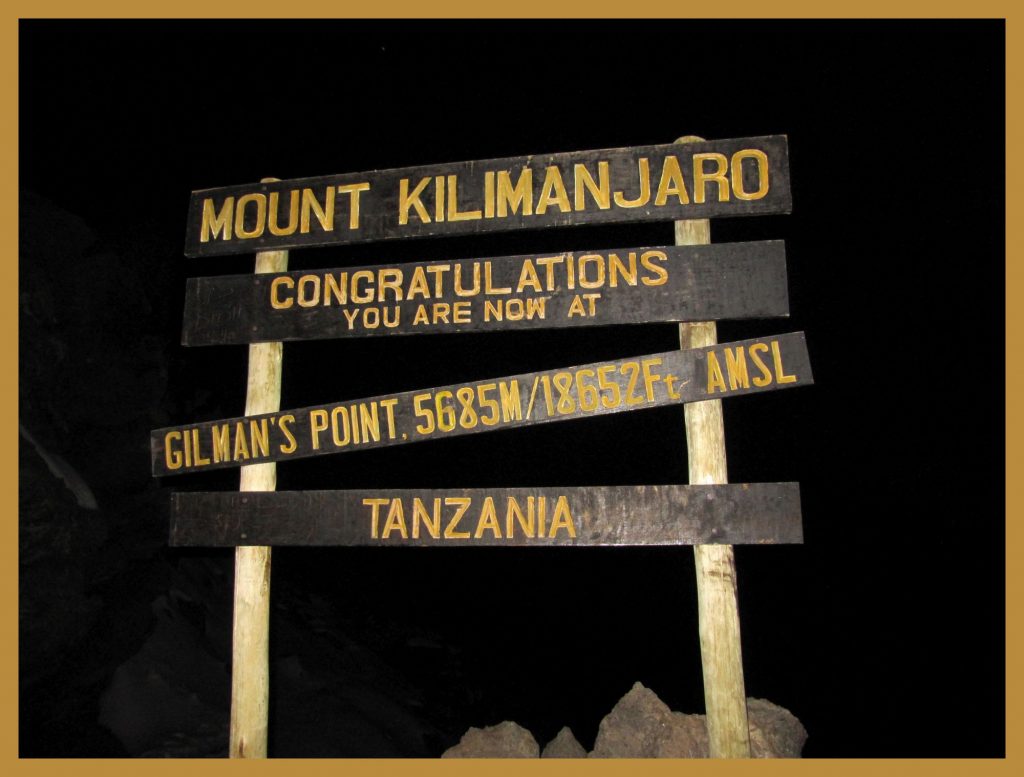 Kilimandscharo Kibo Gilmans Point Kilimanjaro Gipfel