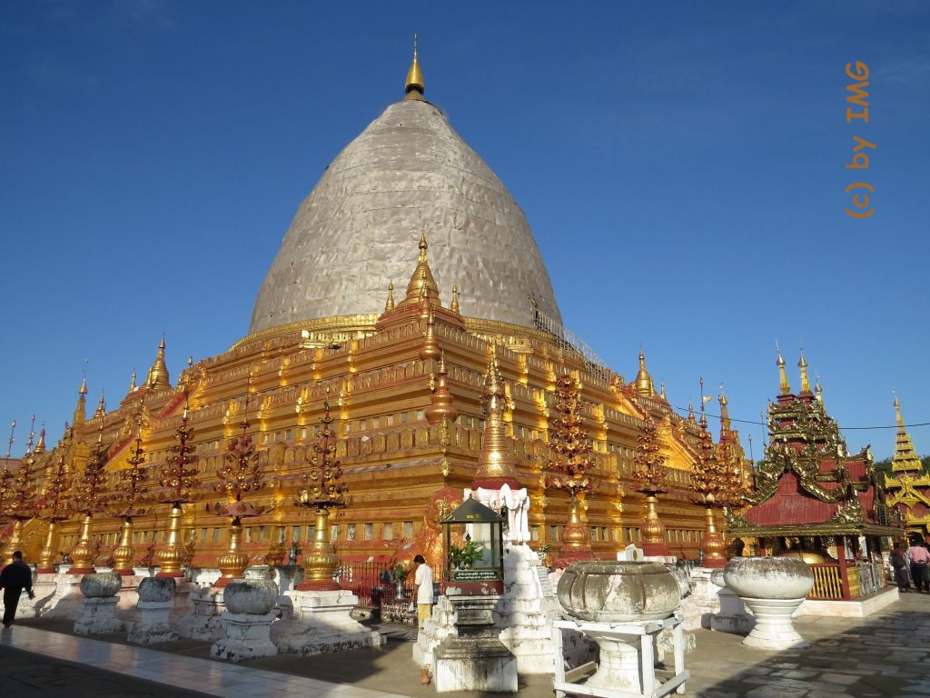 Shwezigon Bagan Myanmar Pagode Stupa Gold