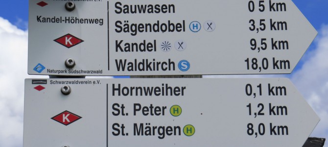 Schwarzwald – Kandelhöhenweg – Freiburg nach St. Peter